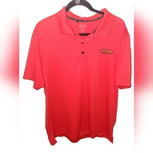 Men's‎ Adidas Golf Red Performance Red Plain Polo Shirt- Size XL